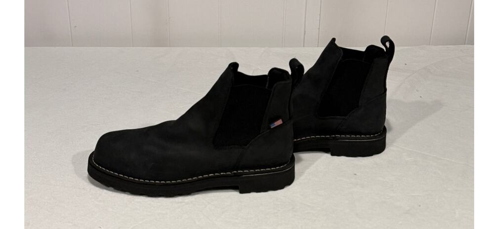 NWOT Danner Men's Bull Run Chelsea 6" Black Boots Size 11.5 Leather